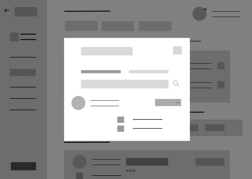 Partage de fichiers Wireframe